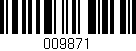 Código de barras (EAN, GTIN, SKU, ISBN): '009871'