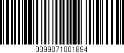 Código de barras (EAN, GTIN, SKU, ISBN): '0099071001894'