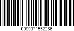 Código de barras (EAN, GTIN, SKU, ISBN): '0099071552266'