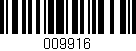 Código de barras (EAN, GTIN, SKU, ISBN): '009916'