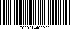 Código de barras (EAN, GTIN, SKU, ISBN): '0099214400232'