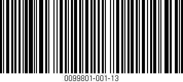 Código de barras (EAN, GTIN, SKU, ISBN): '0099801-001-13'
