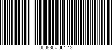 Código de barras (EAN, GTIN, SKU, ISBN): '0099804-001-13'