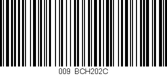 Código de barras (EAN, GTIN, SKU, ISBN): '009/BCH202C'