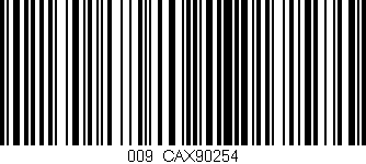 Código de barras (EAN, GTIN, SKU, ISBN): '009/CAX90254'
