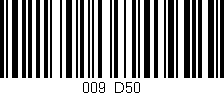 Código de barras (EAN, GTIN, SKU, ISBN): '009/D50'