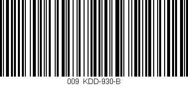 Código de barras (EAN, GTIN, SKU, ISBN): '009/KDD-930-B'