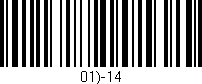 Código de barras (EAN, GTIN, SKU, ISBN): '01)-14'