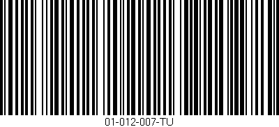 Código de barras (EAN, GTIN, SKU, ISBN): '01-012-007-TU'