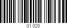 Código de barras (EAN, GTIN, SKU, ISBN): '01.020'