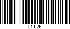 Código de barras (EAN, GTIN, SKU, ISBN): '01.026'