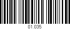 Código de barras (EAN, GTIN, SKU, ISBN): '01.035'