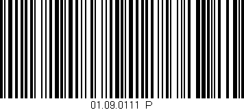 Código de barras (EAN, GTIN, SKU, ISBN): '01.09.0111/P'