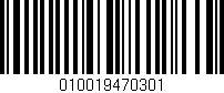 Código de barras (EAN, GTIN, SKU, ISBN): '010019470301'