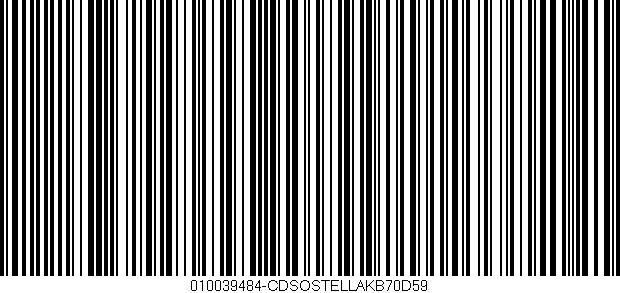 Código de barras (EAN, GTIN, SKU, ISBN): '010039484-CDSOSTELLAKB70D59'