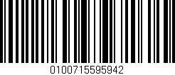 Código de barras (EAN, GTIN, SKU, ISBN): '0100715595942'