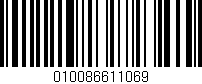 Código de barras (EAN, GTIN, SKU, ISBN): '010086611069'