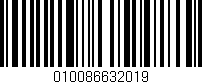 Código de barras (EAN, GTIN, SKU, ISBN): '010086632019'