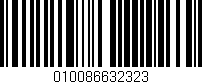 Código de barras (EAN, GTIN, SKU, ISBN): '010086632323'