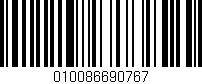 Código de barras (EAN, GTIN, SKU, ISBN): '010086690767'