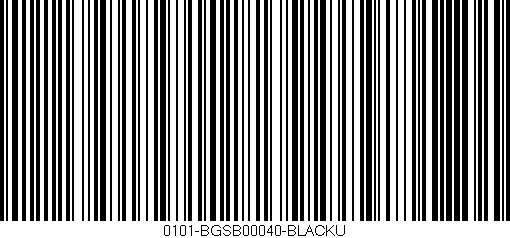 Código de barras (EAN, GTIN, SKU, ISBN): '0101-BGSB00040-BLACKU'