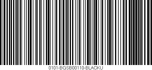 Código de barras (EAN, GTIN, SKU, ISBN): '0101-BGSB00110-BLACKU'