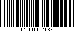 Código de barras (EAN, GTIN, SKU, ISBN): '0101010101067'