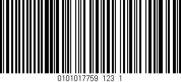 Código de barras (EAN, GTIN, SKU, ISBN): '0101017759_123_1'