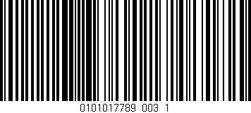 Código de barras (EAN, GTIN, SKU, ISBN): '0101017789_003_1'