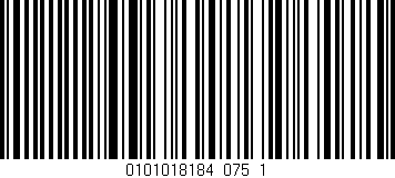 Código de barras (EAN, GTIN, SKU, ISBN): '0101018184_075_1'
