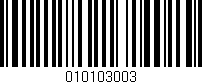 Código de barras (EAN, GTIN, SKU, ISBN): '010103003'