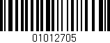 Código de barras (EAN, GTIN, SKU, ISBN): '01012705'