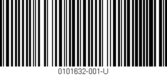 Código de barras (EAN, GTIN, SKU, ISBN): '0101632-001-U'