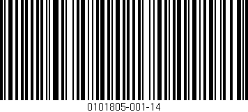 Código de barras (EAN, GTIN, SKU, ISBN): '0101805-001-14'
