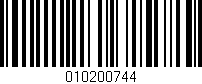 Código de barras (EAN, GTIN, SKU, ISBN): '010200744'
