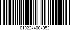 Código de barras (EAN, GTIN, SKU, ISBN): '0102244804052'