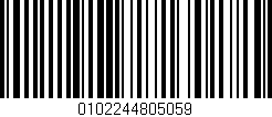 Código de barras (EAN, GTIN, SKU, ISBN): '0102244805059'