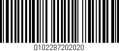 Código de barras (EAN, GTIN, SKU, ISBN): '0102287202020'