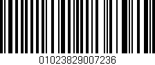Código de barras (EAN, GTIN, SKU, ISBN): '01023829007236'