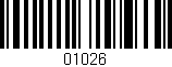 Código de barras (EAN, GTIN, SKU, ISBN): '01026'