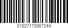 Código de barras (EAN, GTIN, SKU, ISBN): '01027172007244'