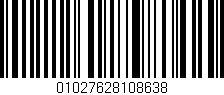 Código de barras (EAN, GTIN, SKU, ISBN): '01027628108638'