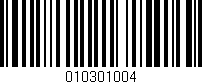 Código de barras (EAN, GTIN, SKU, ISBN): '010301004'