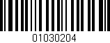 Código de barras (EAN, GTIN, SKU, ISBN): '01030204'