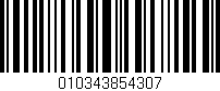Código de barras (EAN, GTIN, SKU, ISBN): '010343854307'