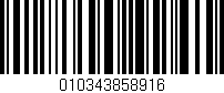 Código de barras (EAN, GTIN, SKU, ISBN): '010343858916'