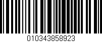 Código de barras (EAN, GTIN, SKU, ISBN): '010343858923'