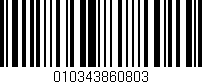 Código de barras (EAN, GTIN, SKU, ISBN): '010343860803'