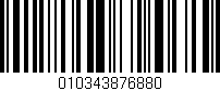 Código de barras (EAN, GTIN, SKU, ISBN): '010343876880'