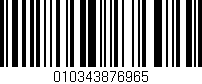 Código de barras (EAN, GTIN, SKU, ISBN): '010343876965'